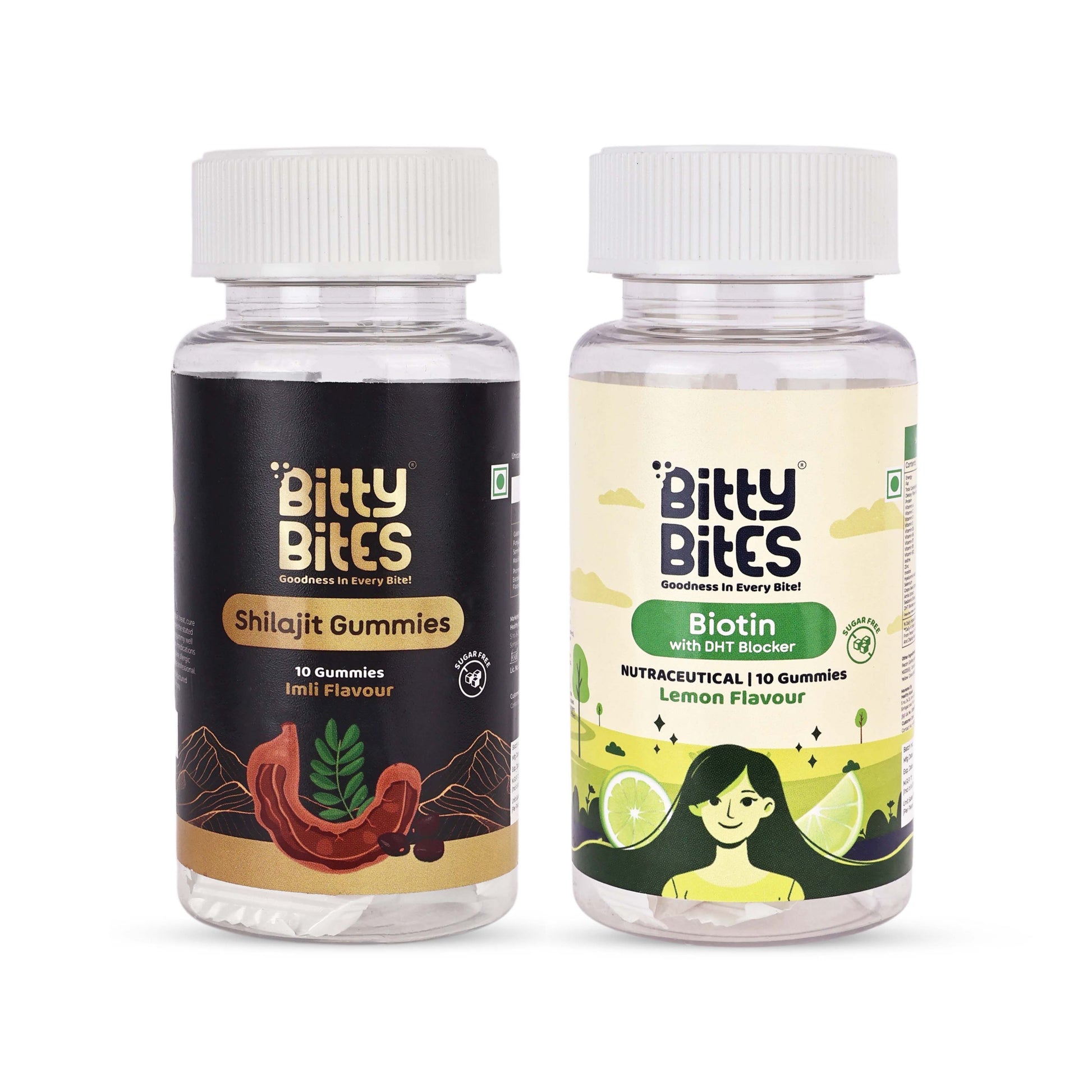 Shilajit + Biotin Gummies (Trial Pack Combo) BittyBites