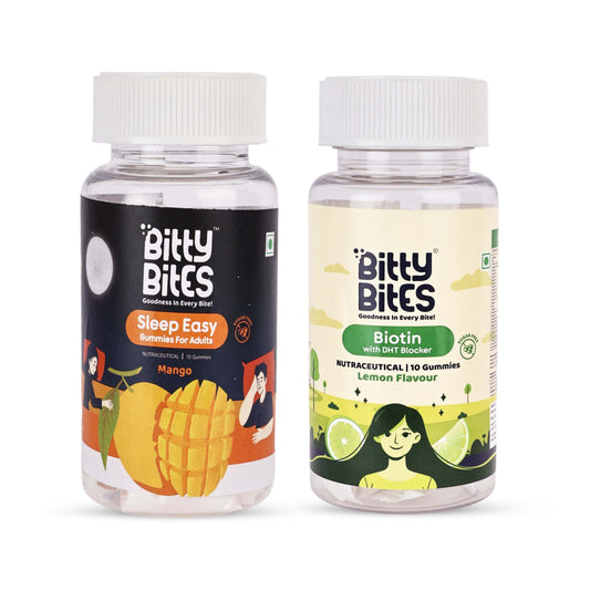 Biotin + Sleep Easy Gummies (Trial Pack Combo) BittyBites