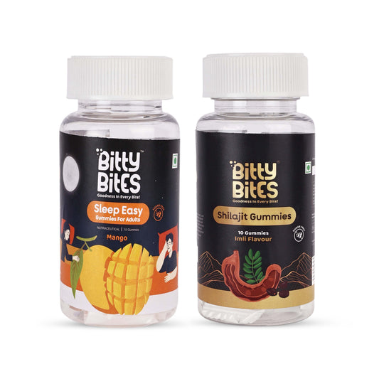 Shilajit + Sleep Easy Gummies (Trial Pack Combo) BittyBites